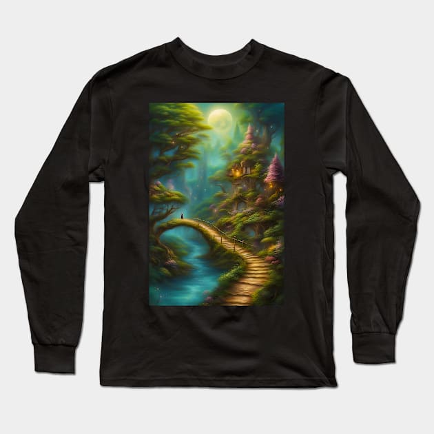 The Way Long Sleeve T-Shirt by JDI Fantasy Images